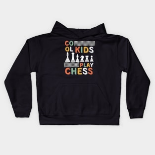 Chess Pieces Vintage checkmate funny Kids Players Kids Hoodie